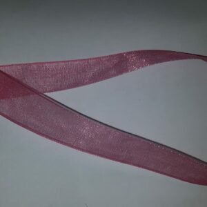 BAND Rosa/mörkare rosa Organza 1M – 1,5 CM
