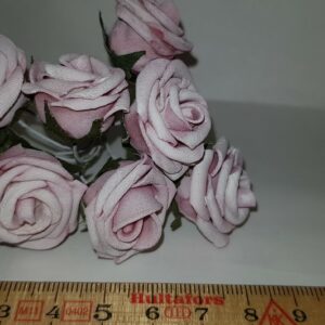 Rosor i antik rosa färg – 3 st