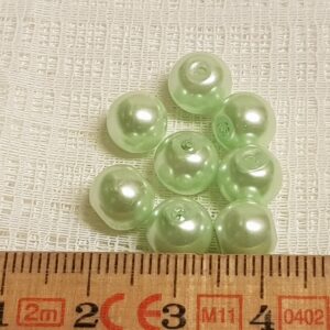 Pärla Grön glansig – 6-7 mm – 60 st