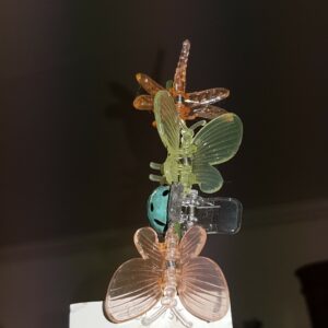 Växtstöd fjäril – trollslända – nyckelpiga