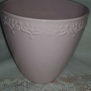 Kruka Keramik Rosa med dekorativ kant