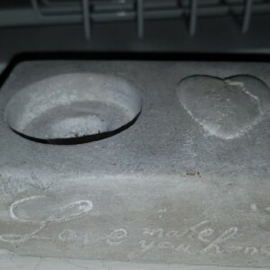 Ljushållare cement med hjärta / Love Your Home