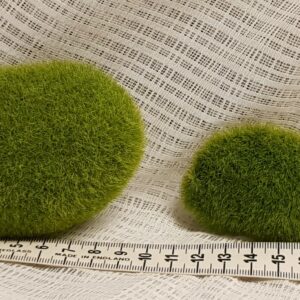 Moss stenar konstgjorda fp om 1 större en mindre alla är i olika storlek