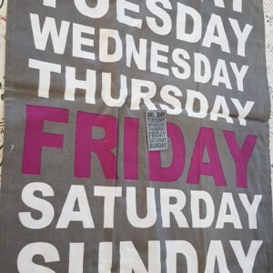 Kökshandduk FRIDAY med text 1 st Storlek stor Mått 50×70 – Ge Mig Ett Bud! ♥