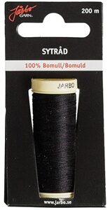 Sy Tråd Bomull 200m Svart F.4008