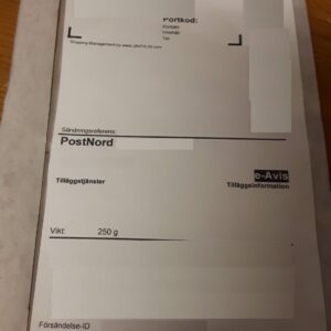 PACKSEDELSKUVERT SJÄLVHÄFTANDE (FRAKTSEDEL) 5 st plastfickor