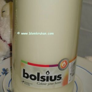 Ljus bolsius elfenben 120 tim 200×100 mm