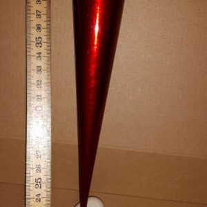 Ljushållare Röd – Ljusstrut röd  Höjd ca 20 cm