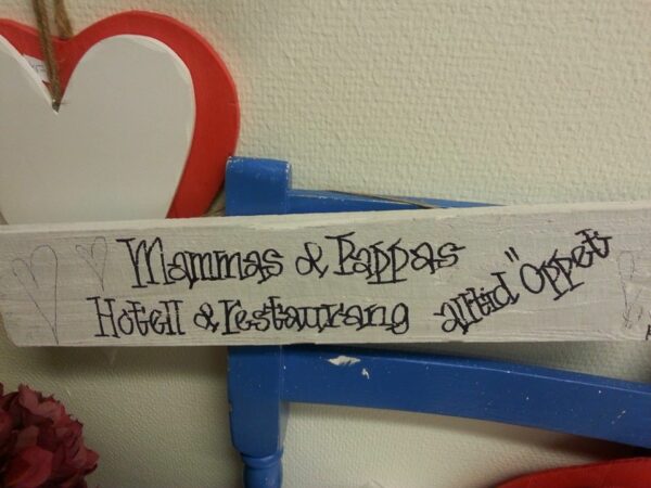 Mammas och Pappas Restaurang Mått ca 43x10