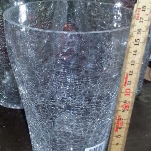 Orkide Kruka krackelerat glas D 13 H 16