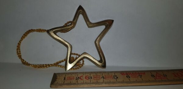 Stjärna guld med snöre - Bild 2