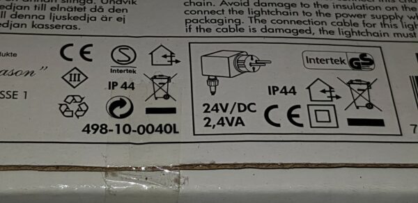 Led belysning - Ljusslinga 40 lampor - ute och innebelysning 10 m kabel - Bild 4