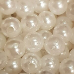 Pärlor vita ca 30 st – 8 mm