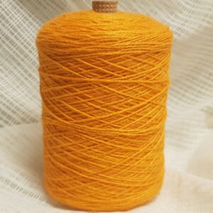 Garn ULL 2 trådigt – Orange – väv garn- stickning-virkn-maskin – vikt ca 307gr
