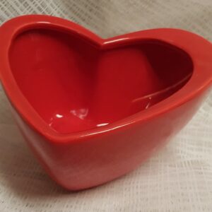 Kruka RÖD – keramik – hjärta (finns även svart)