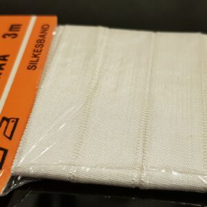 Band Silkesband Vit Bredd 1,3 cm Säljs per meter