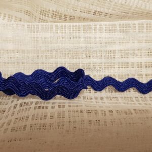 Band Spets Bredd 0,5 cm Blå vågigt utseende- säljs per meter